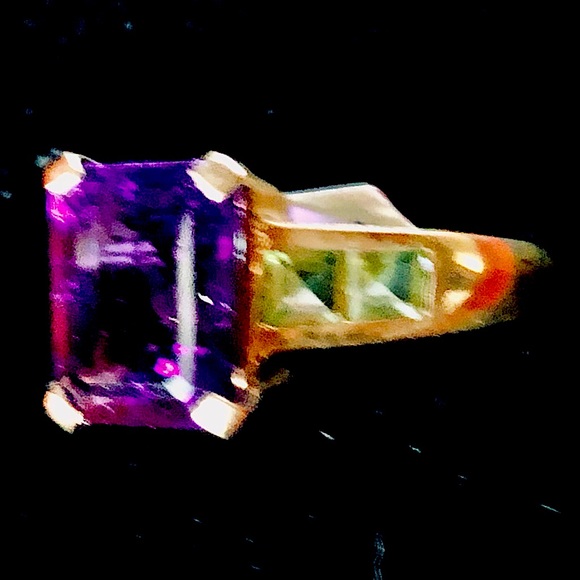 Amethyst & Peridot Ring - Picture 3 of 4
